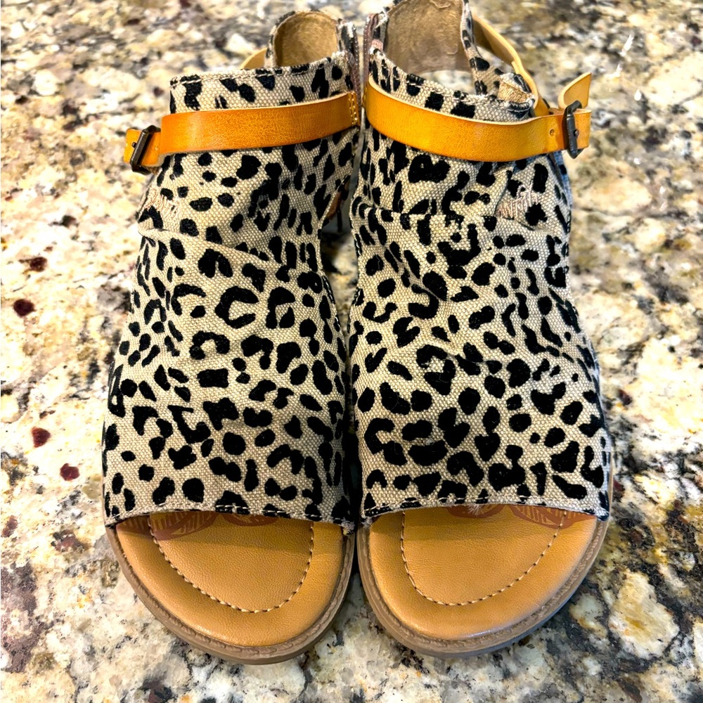 Blowfish leopard sandals